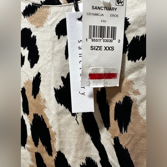 NWT Sanctuary Replay Cotton Printed T-Shirt Dress - Picture 7 of 9